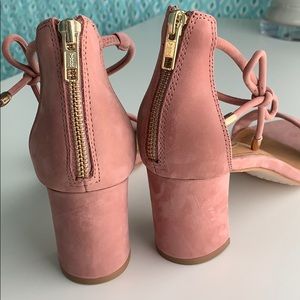 Corso Como mauve suede heels